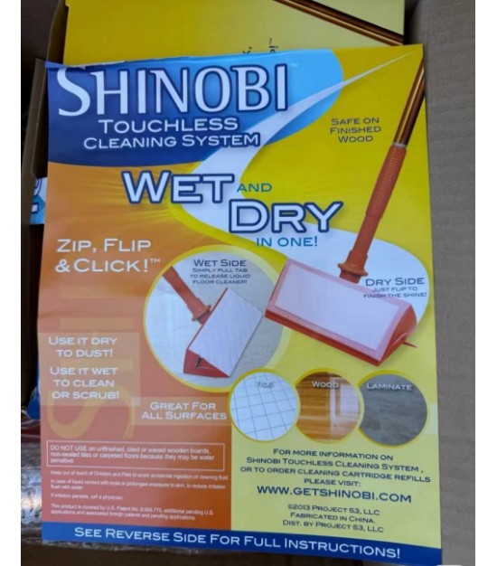 SHINOBI Touchless Wet & Dry Multi Purpose Mop. 2000units. EXW Los Angeles